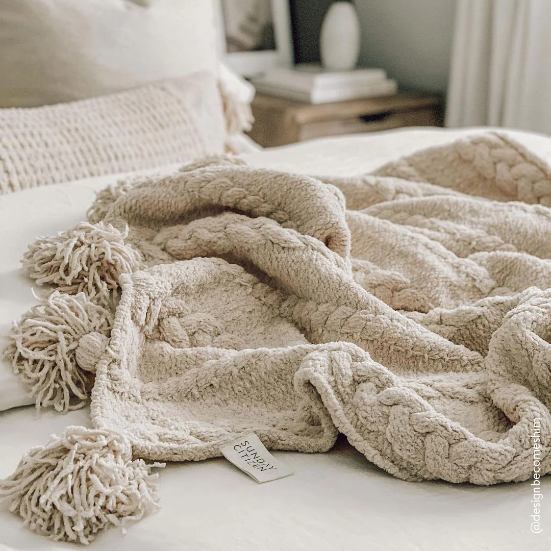 Braided Pom Pom Throw - Image 10