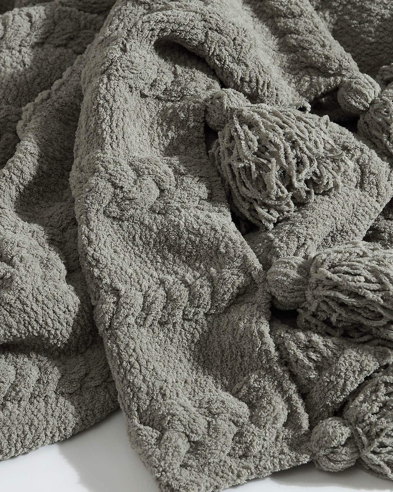 Braided Pom Pom Throw - Image 13