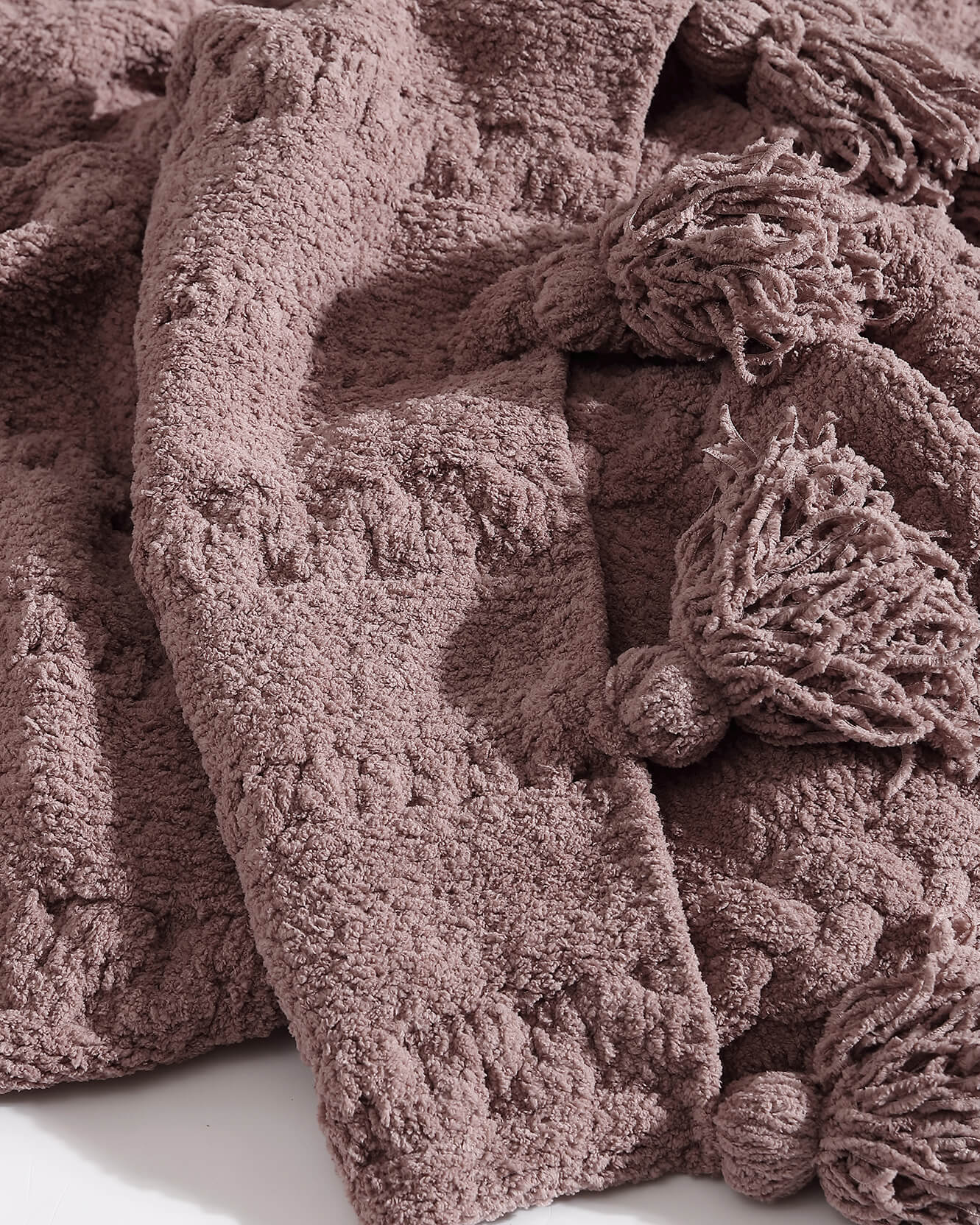 Braided Pom Pom Throw - Image 17