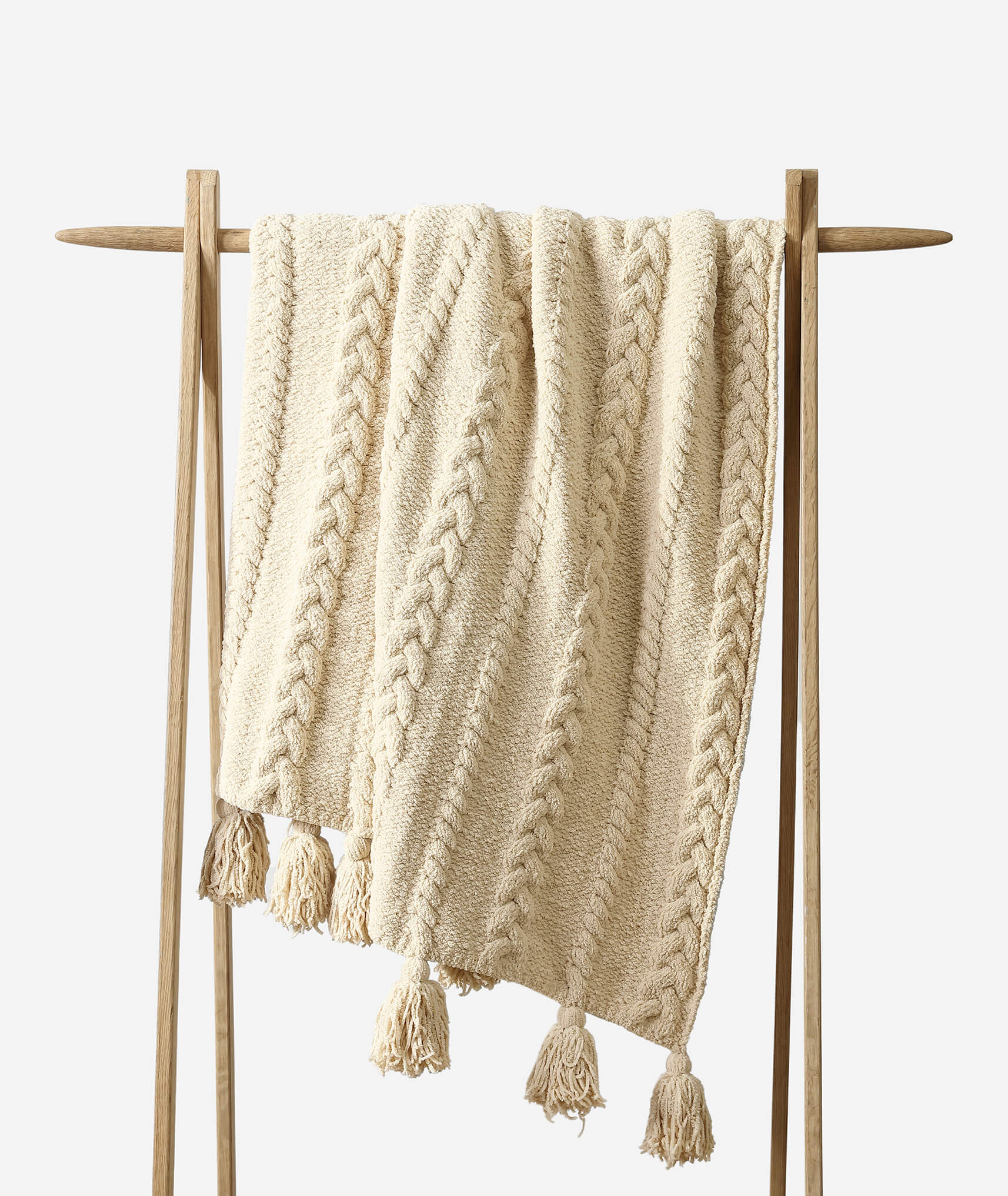 Braided Pom Pom Throw - Image 8