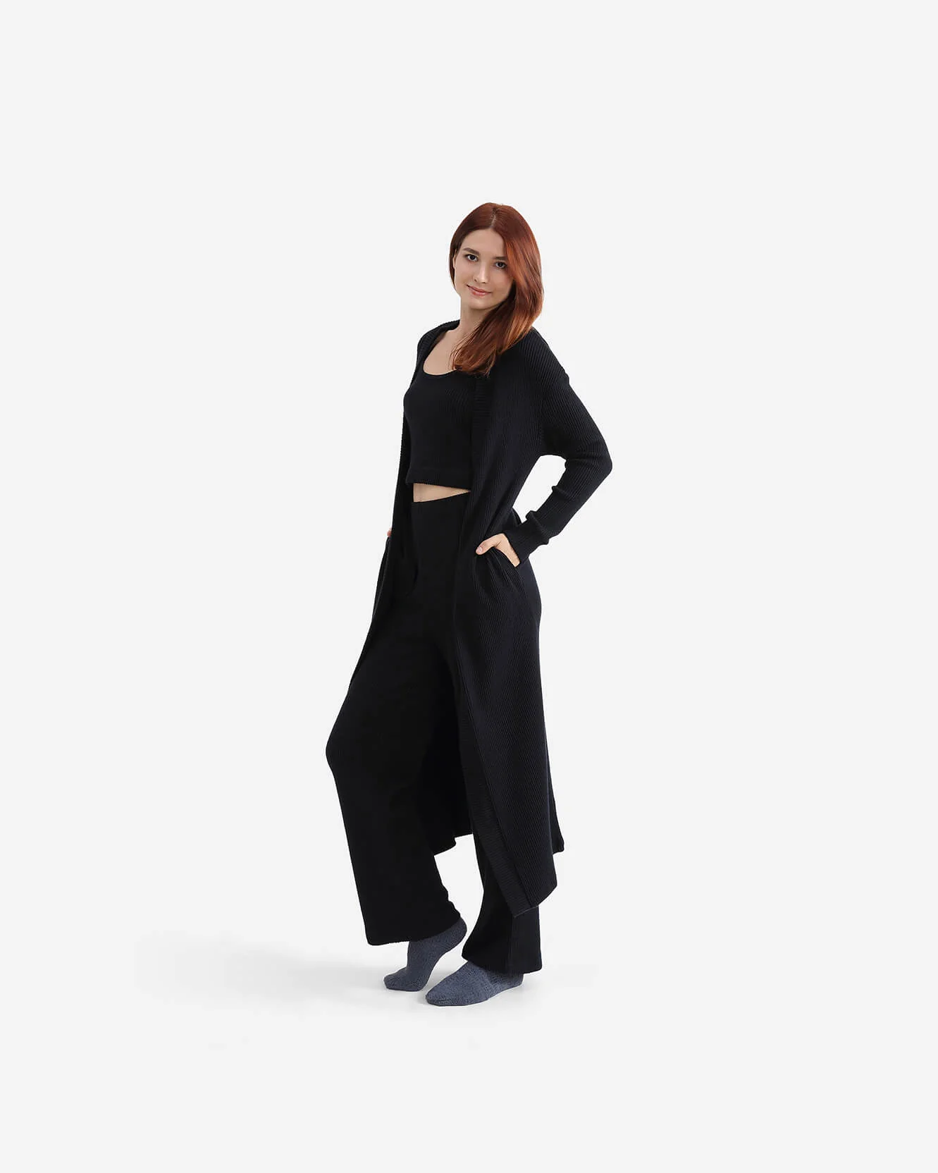 Cloud Knit Wide Leg Pants - Image 3