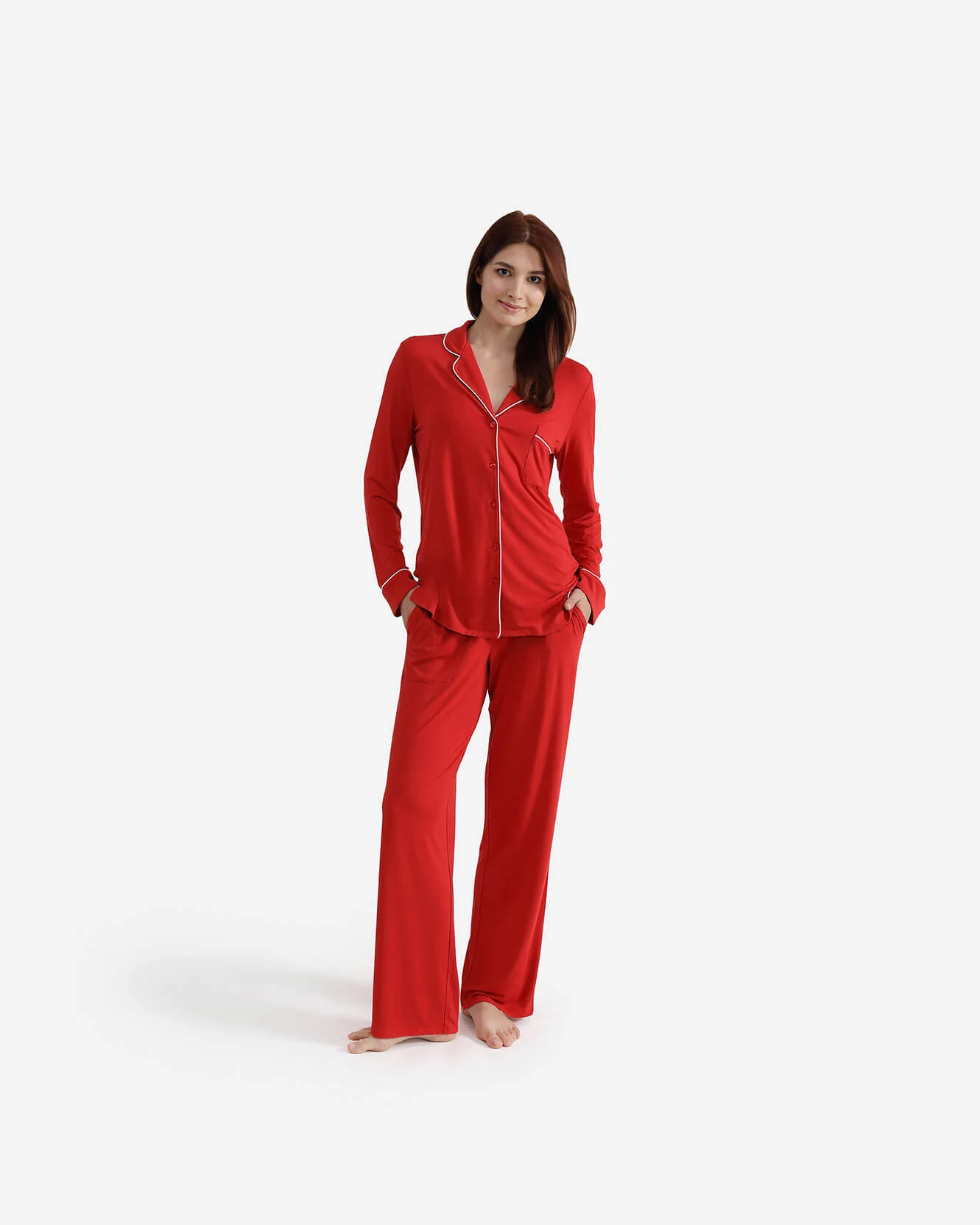 Cooling Modal Long Pajama Set - Image 13