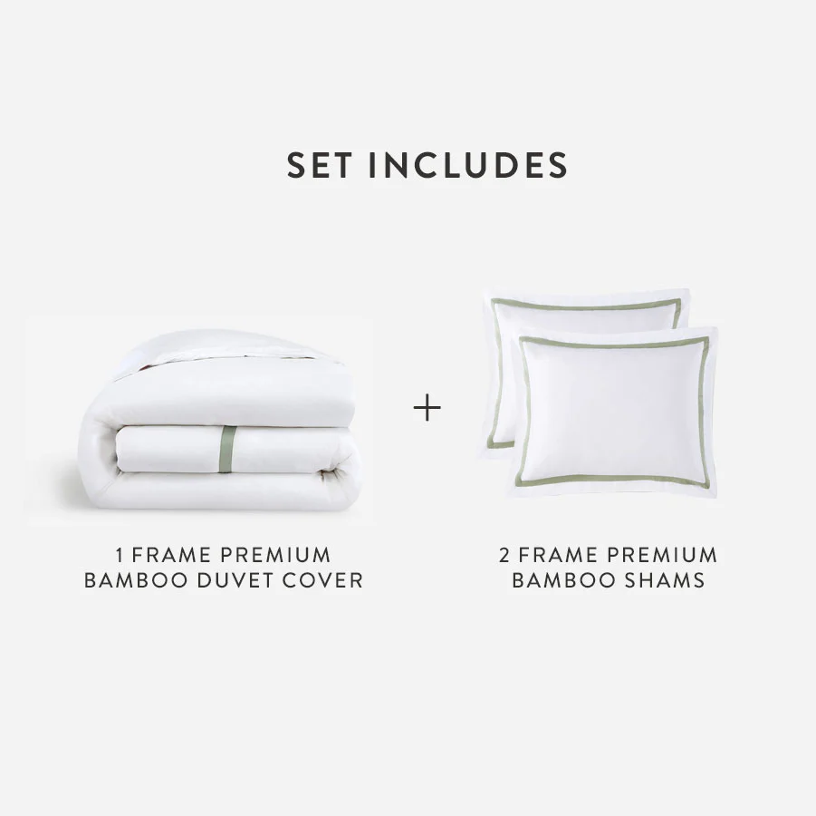 Bamboo Viscose Frame Duvet Bundle | Last Chance - Image 10