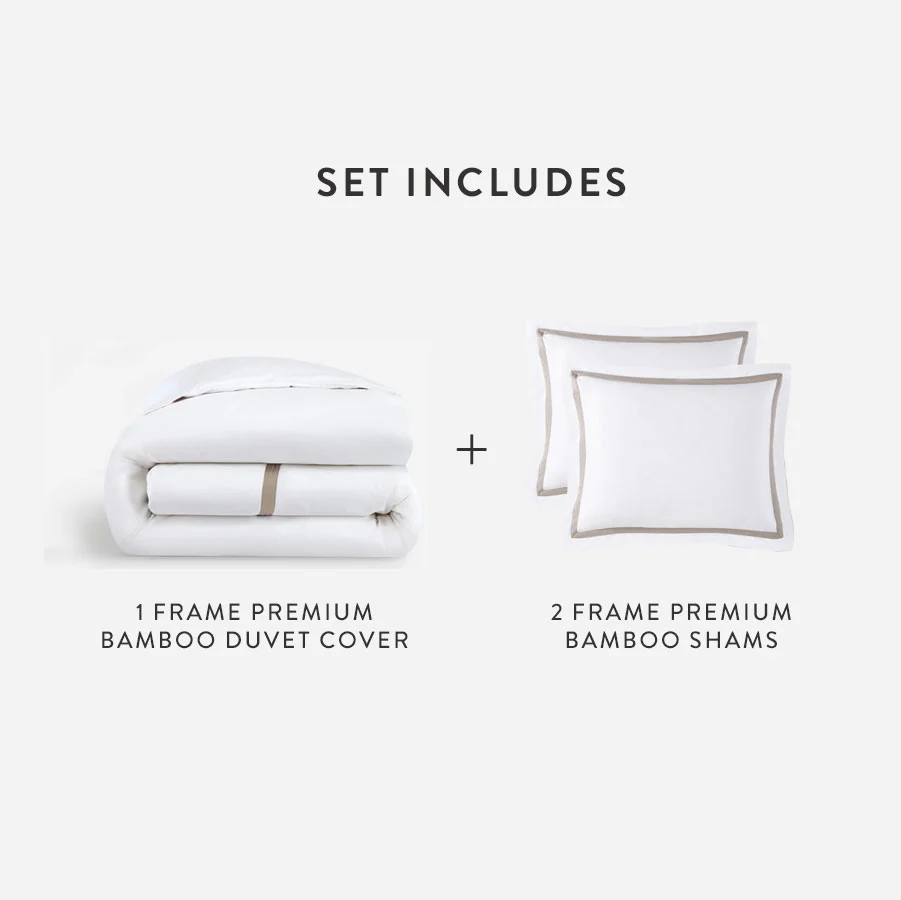 Bamboo Viscose Frame Duvet Bundle | Last Chance - Image 17