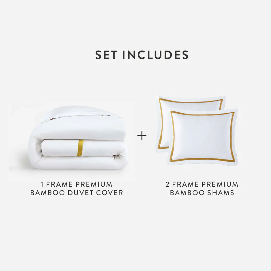 Bamboo Viscose Frame Duvet Bundle | Last Chance - Image 23