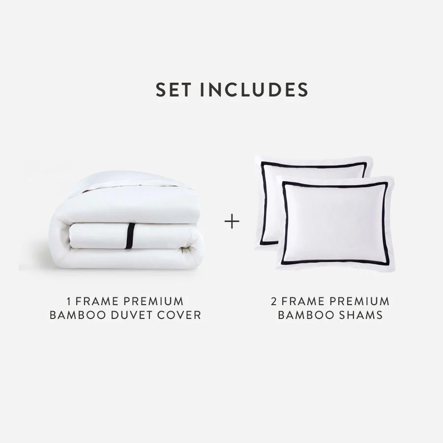 Bamboo Viscose Frame Duvet Bundle | Last Chance - Image 35