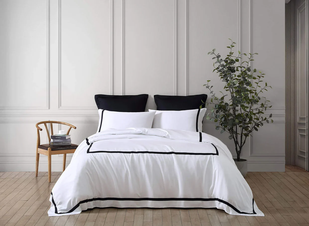 Bamboo Viscose Frame Duvet Cover | Last Chance - Image 14
