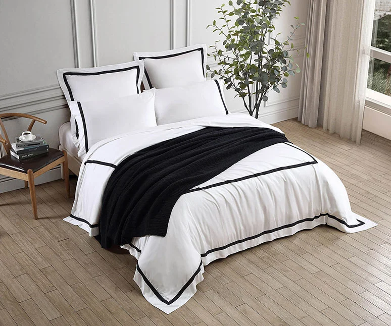 Bamboo Viscose Frame Duvet Cover | Last Chance - Image 16