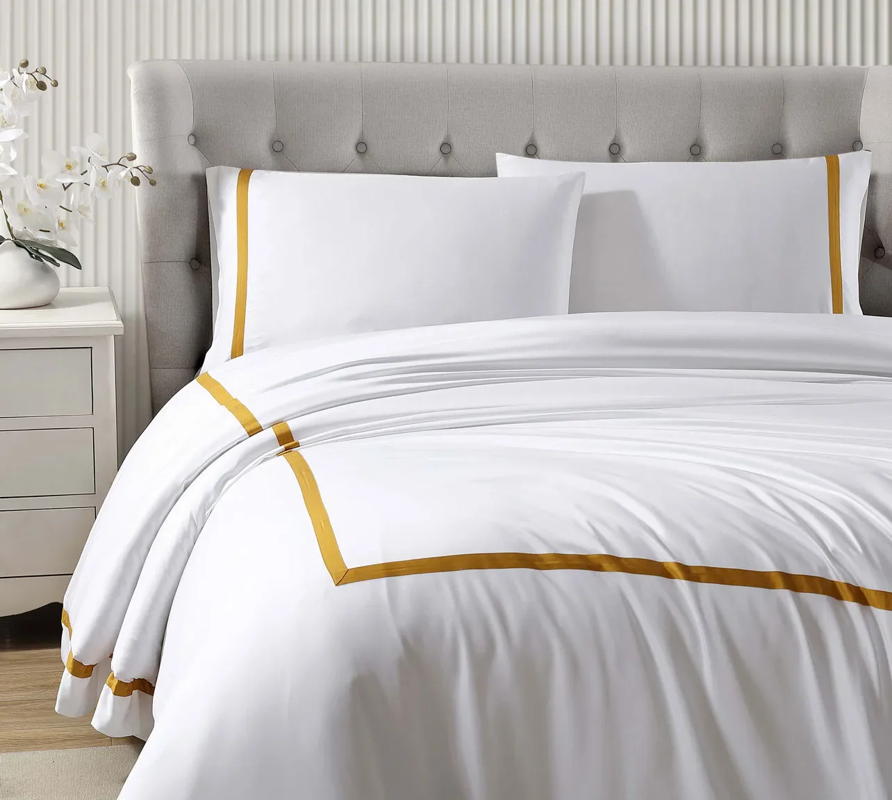 Bamboo Viscose Frame Duvet Cover | Last Chance - Image 18