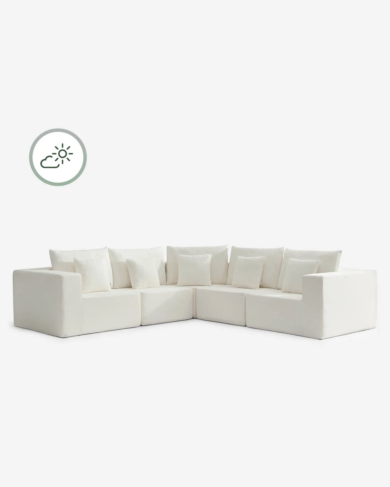 Kai Modular Outdoor L-Shaped Sectional Sofa