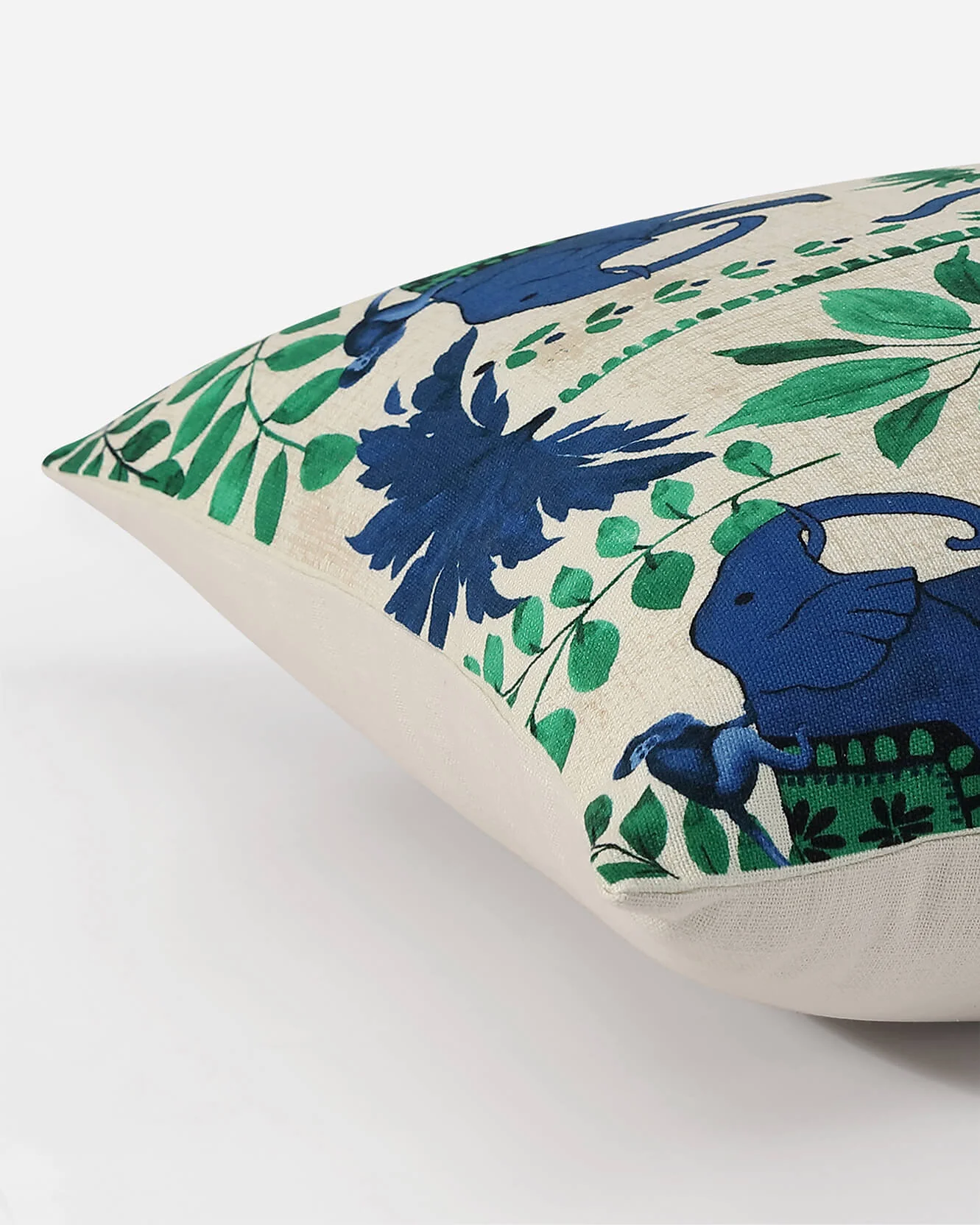 Monkey On Elephant Throw Pillow - Image 2