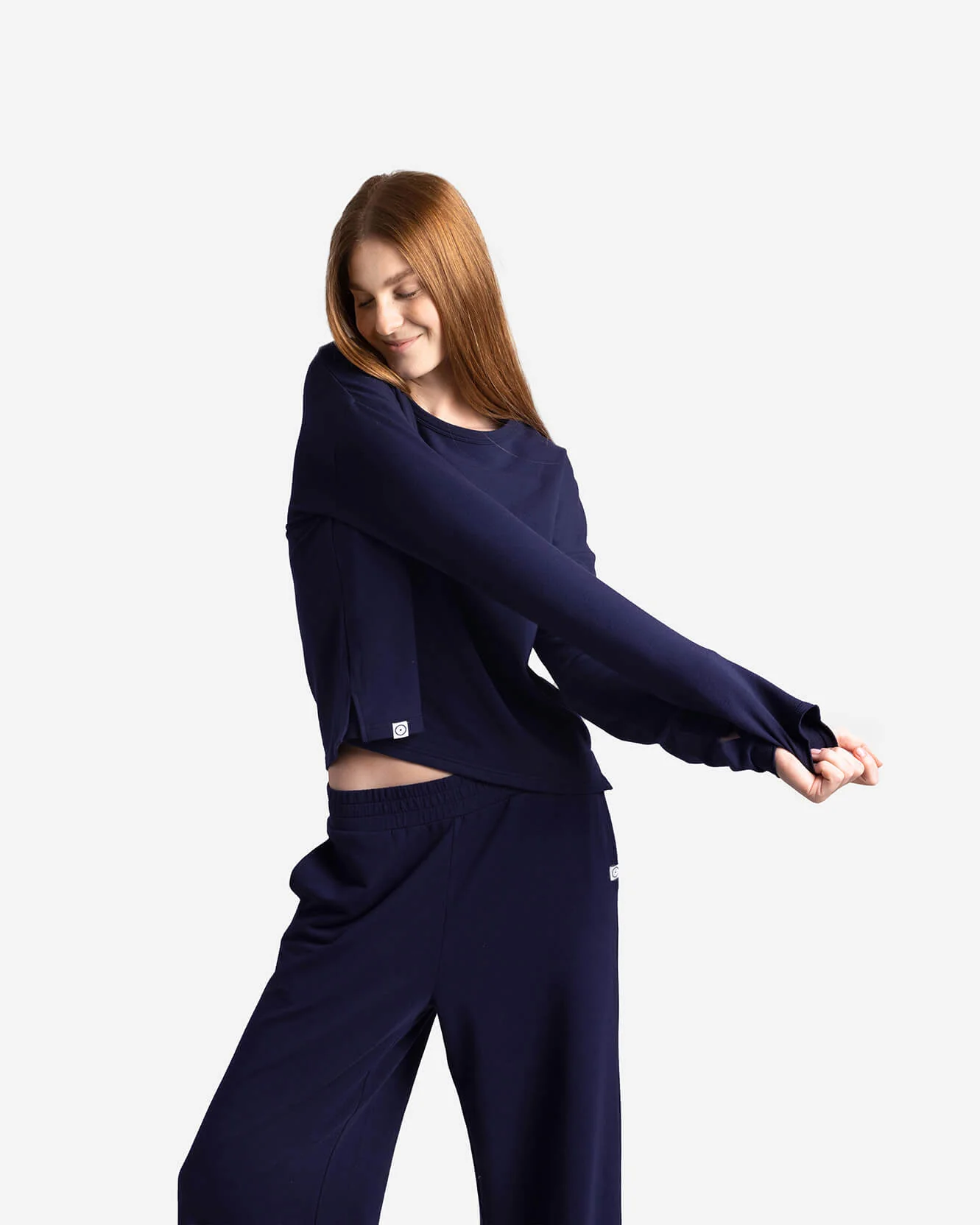 Organic French Terry Long-Sleeved Top - Image 11