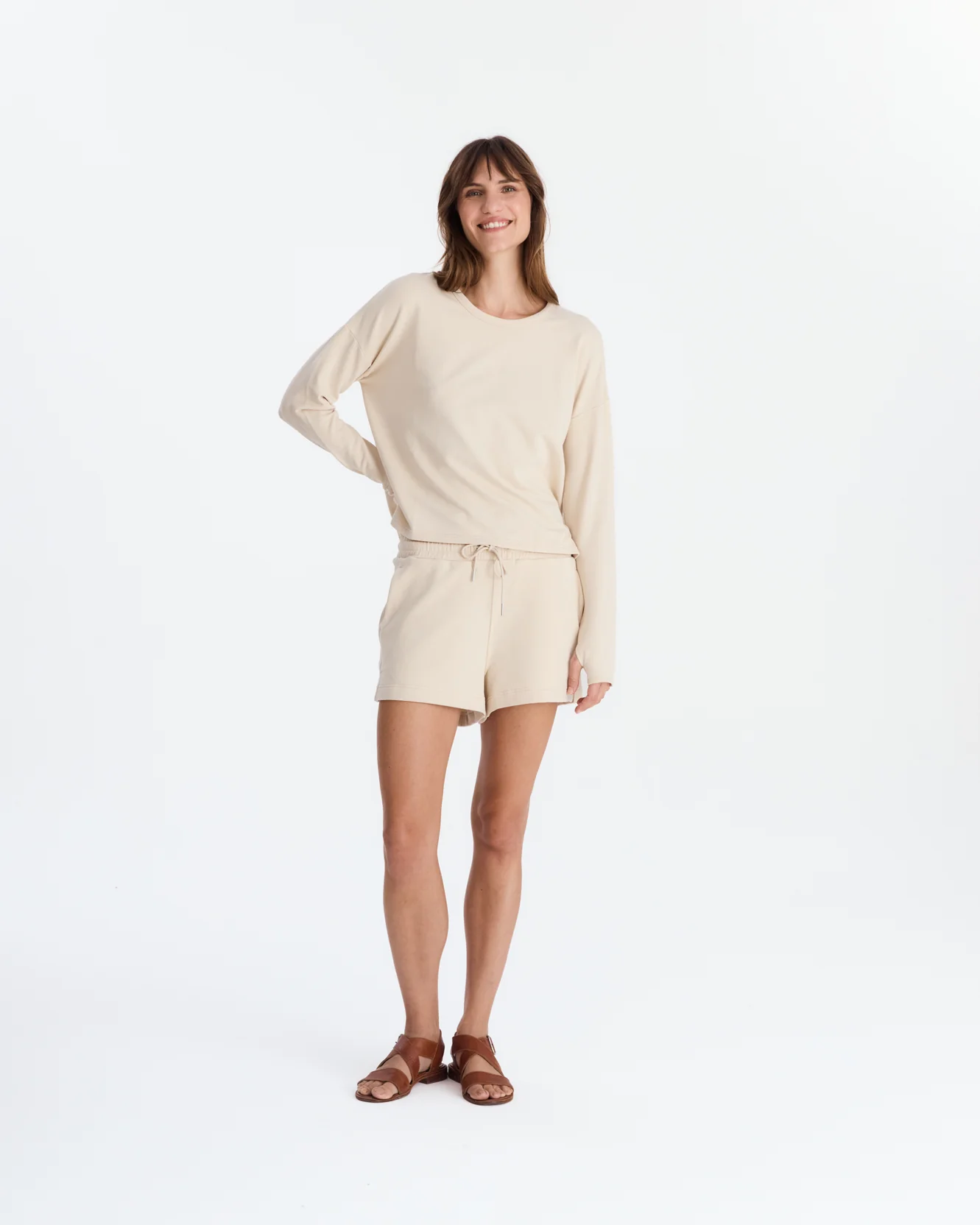 Organic French Terry Long-Sleeved Top - Image 3