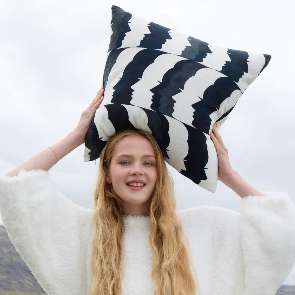 Portrait Of A Lady Throw Pillow - Image 3