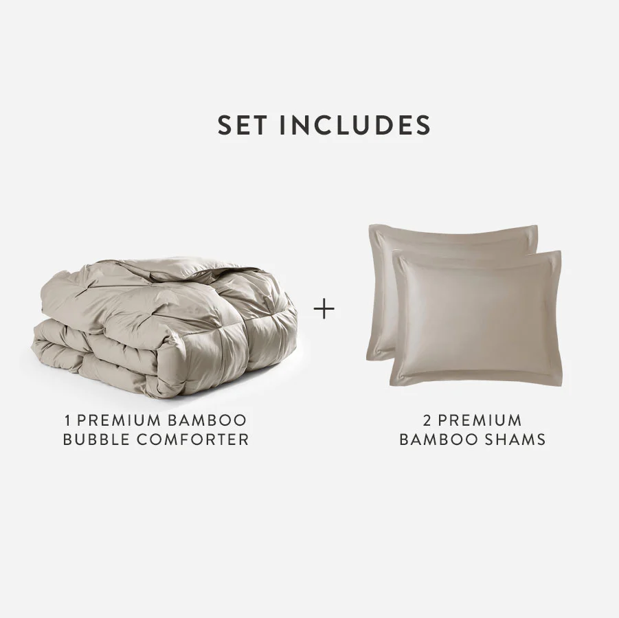 Premium Bamboo Viscose Bubble Comforter Bundle - Image 21