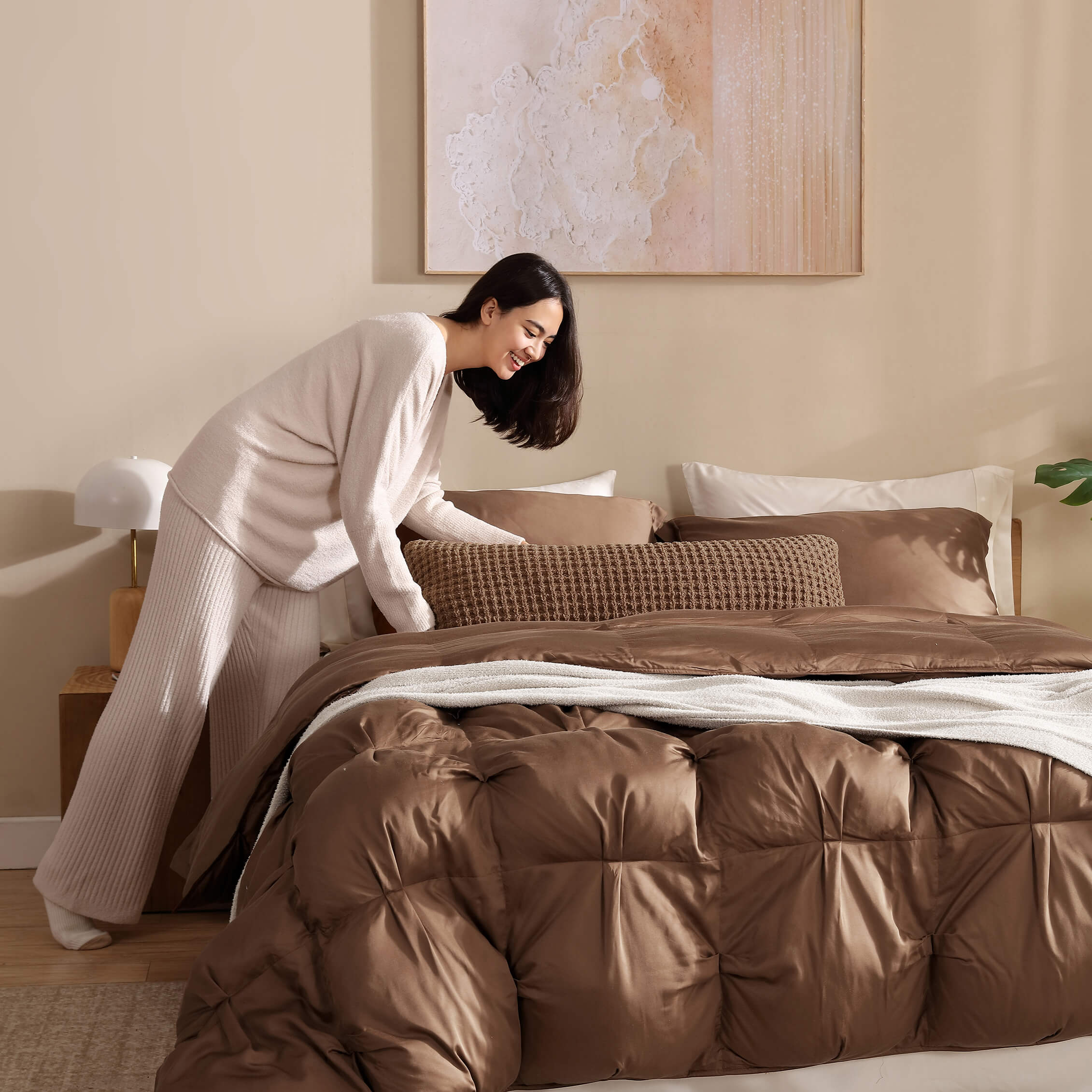 Premium Bamboo Viscose Bubble Comforter Bundle - Image 29