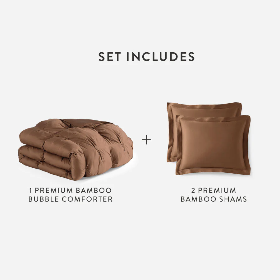 Premium Bamboo Viscose Bubble Comforter Bundle - Image 30