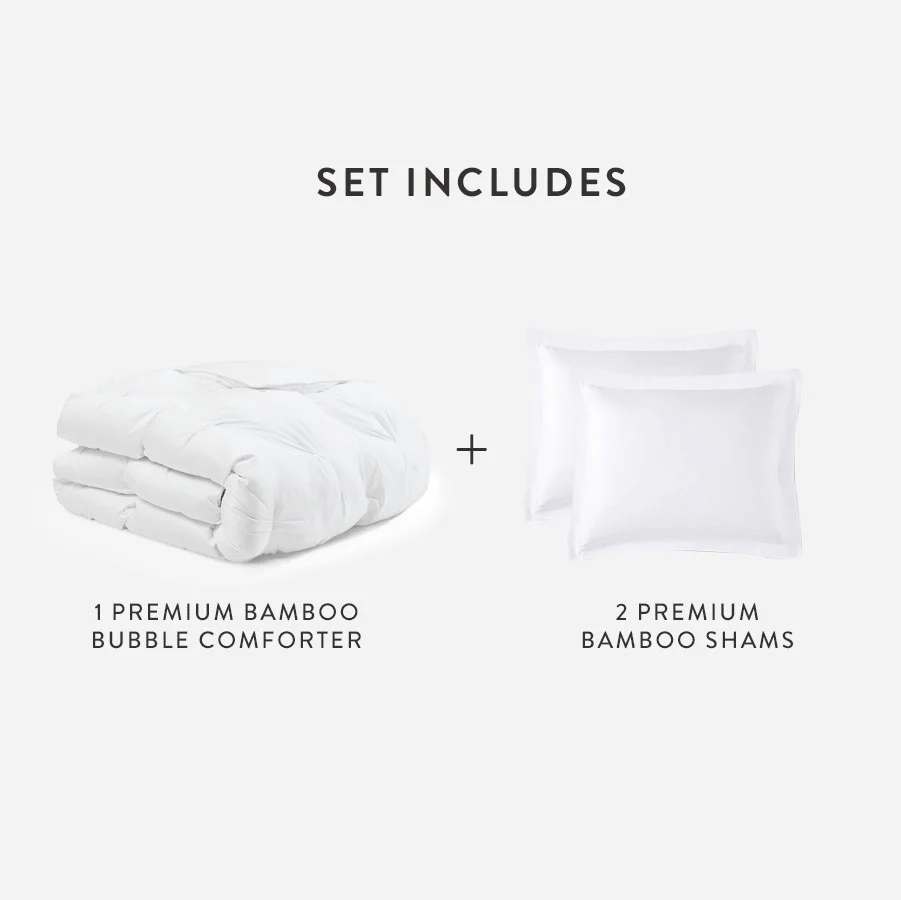 Premium Bamboo Viscose Bubble Comforter Bundle - Image 45