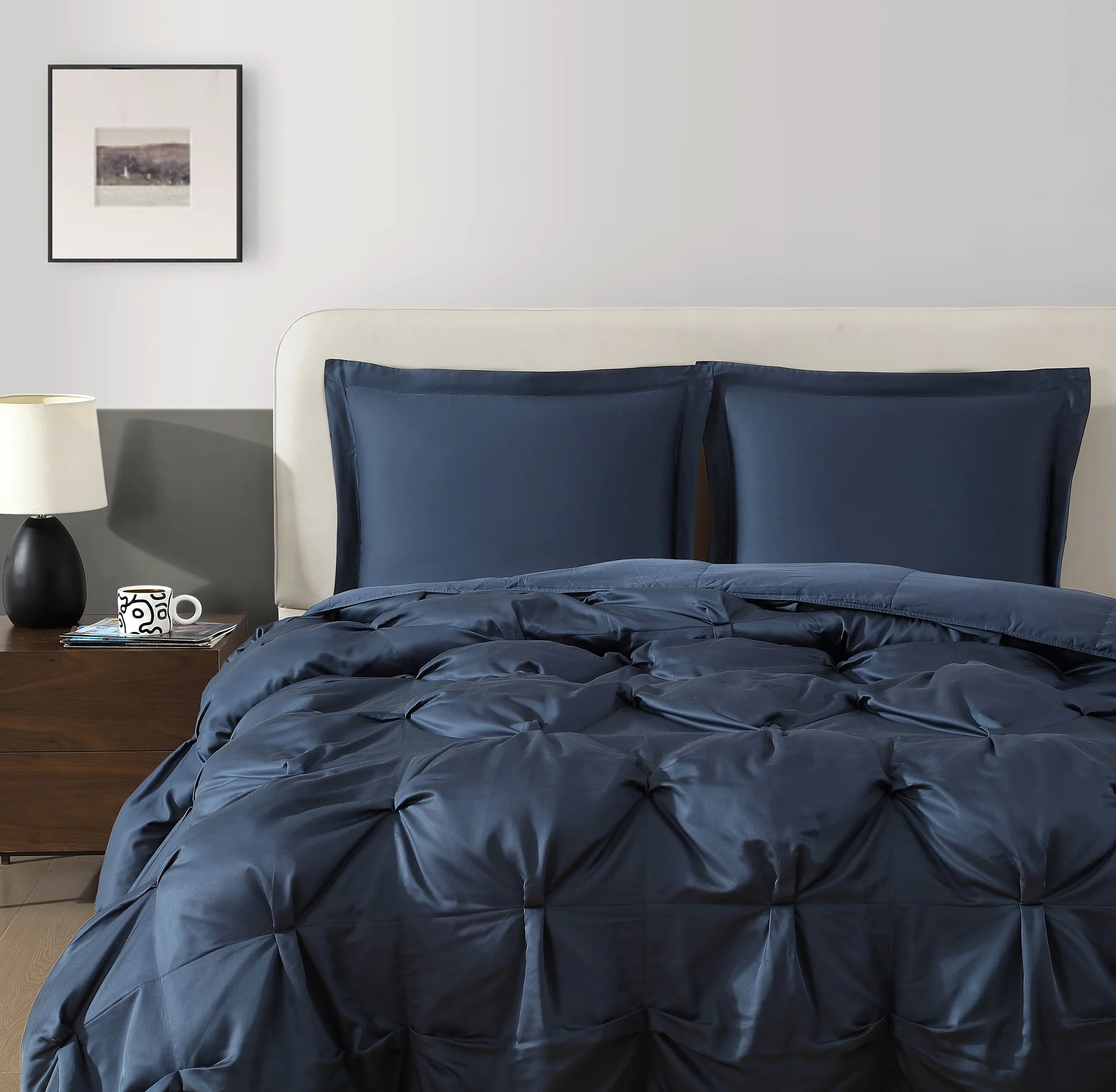 Premium Bamboo Viscose Bubble Comforter Bundle - Image 60