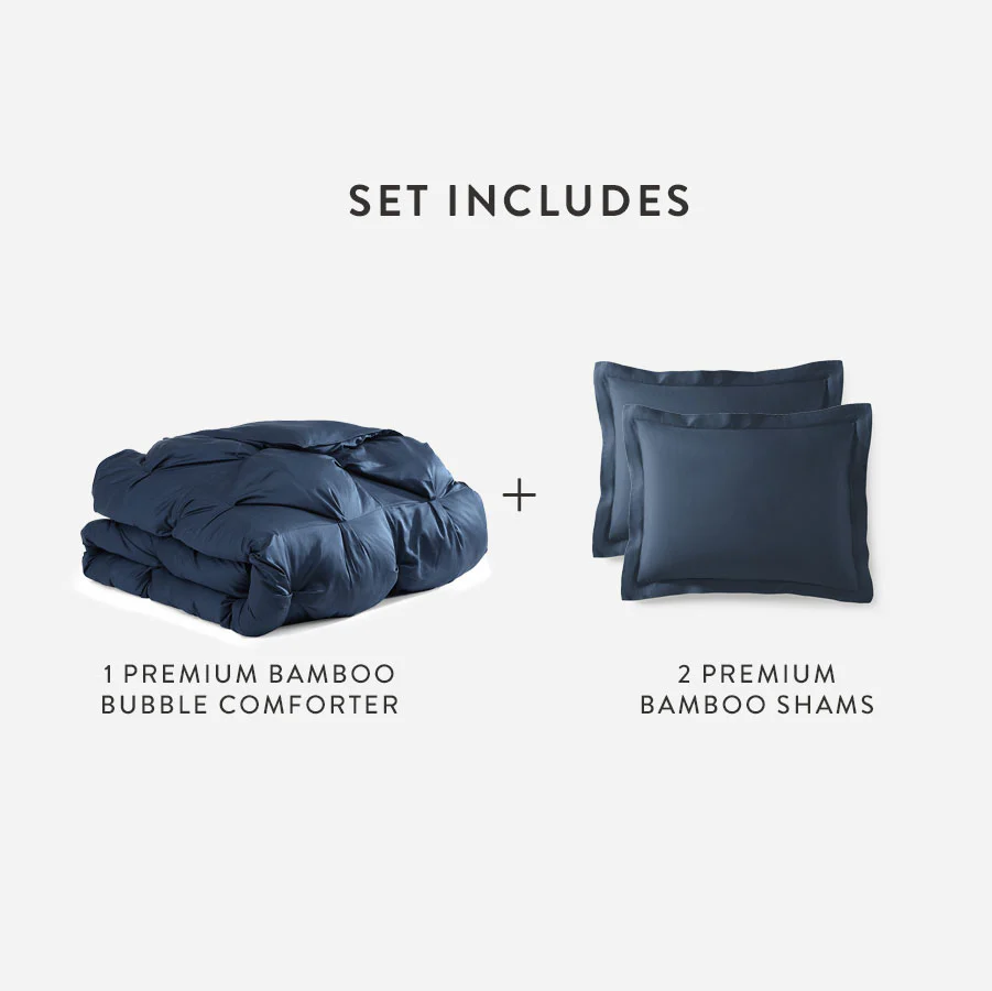 Premium Bamboo Viscose Bubble Comforter Bundle - Image 61