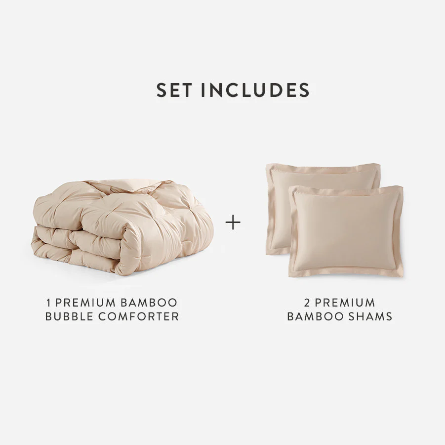 Premium Bamboo Viscose Bubble Comforter Bundle - Image 71