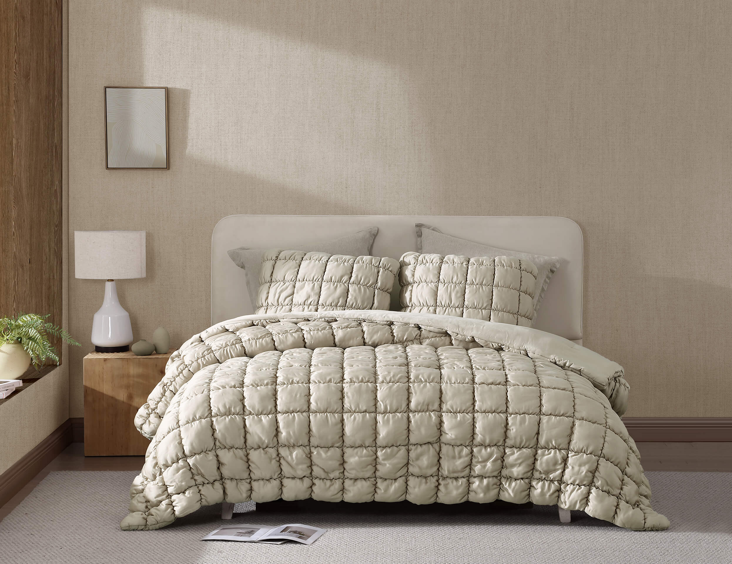 Silky Lyocell Puff Comforter Bundle - Image 32