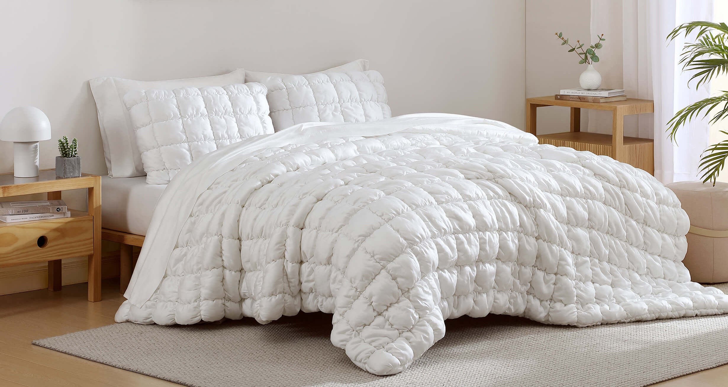 Silky Lyocell Puff Comforter Bundle - Image 9