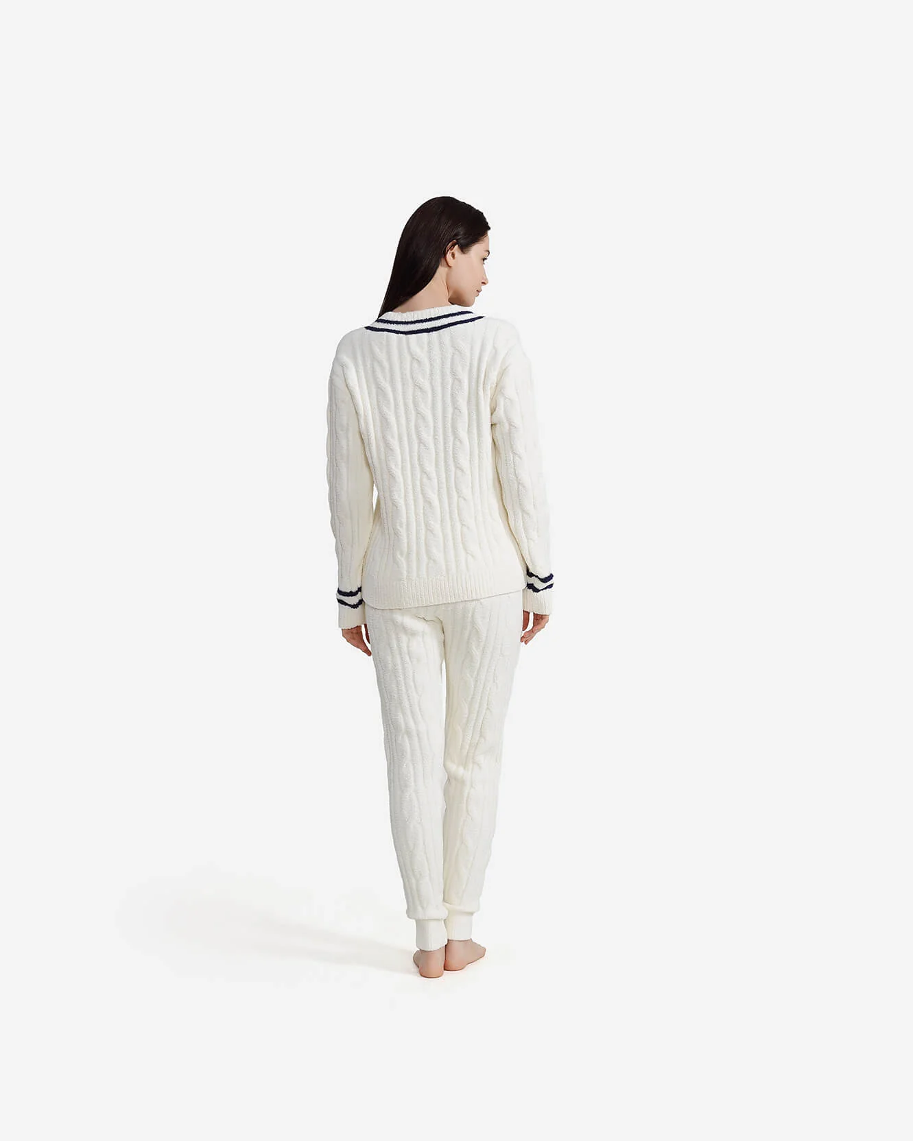 Snug Lite Braided V- Neck Pullover - Image 4