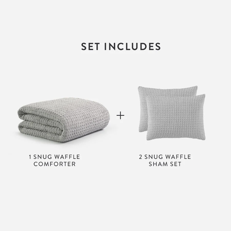 Snug Waffle Comforter Bundle - Image 15