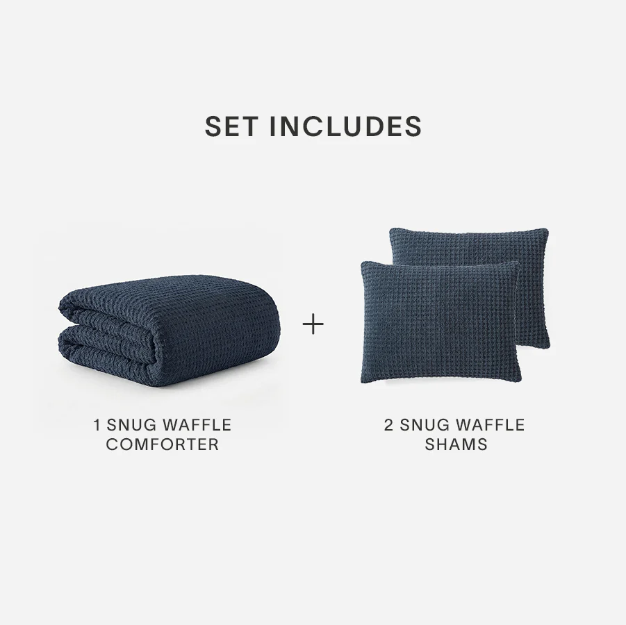 Snug Waffle Comforter Bundle - Image 2