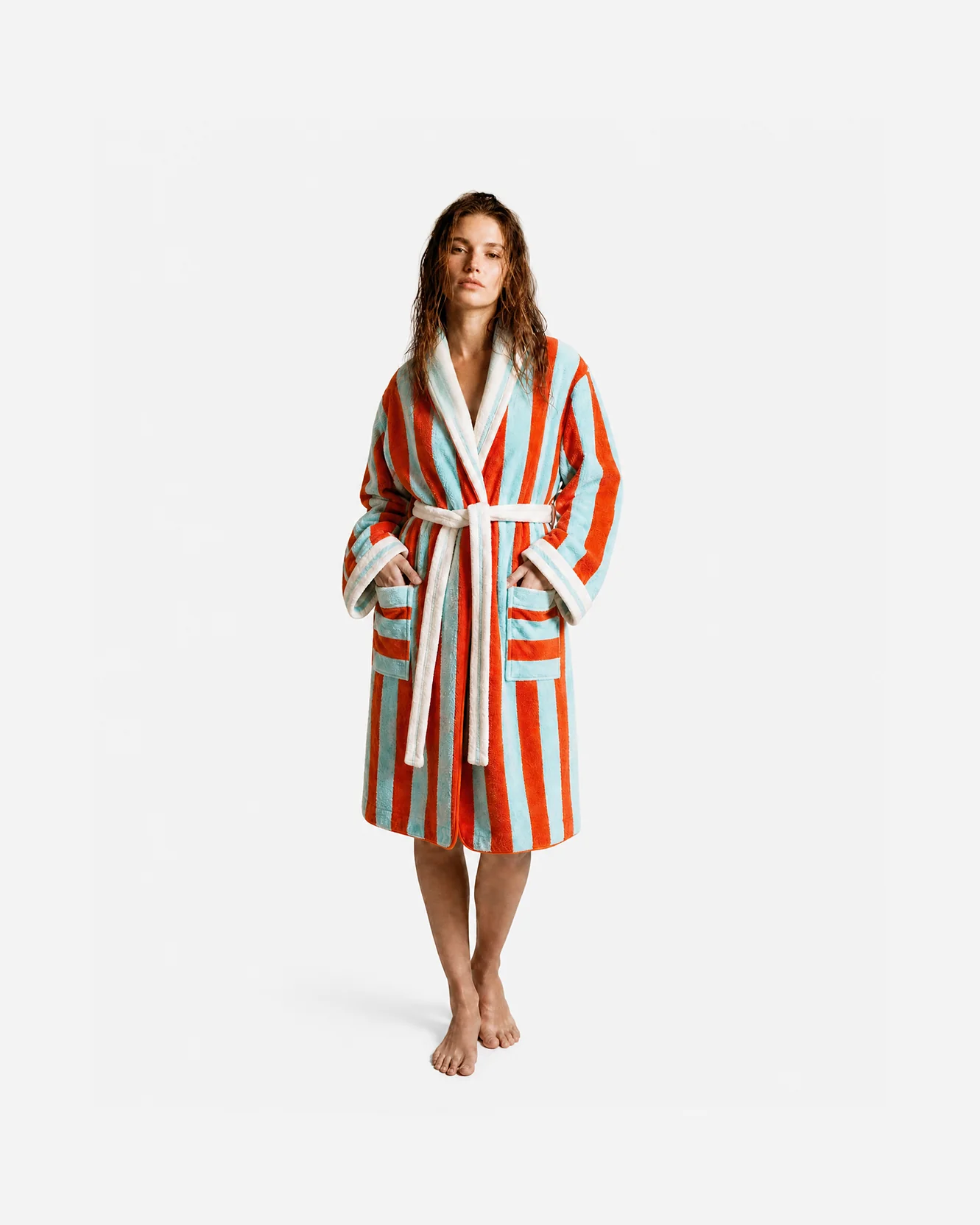 Spritz Striped Beach Robe - Image 3